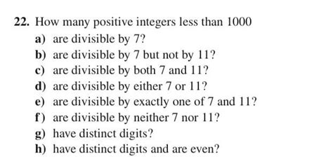 Solved How many positive integers less than 1000 a) .